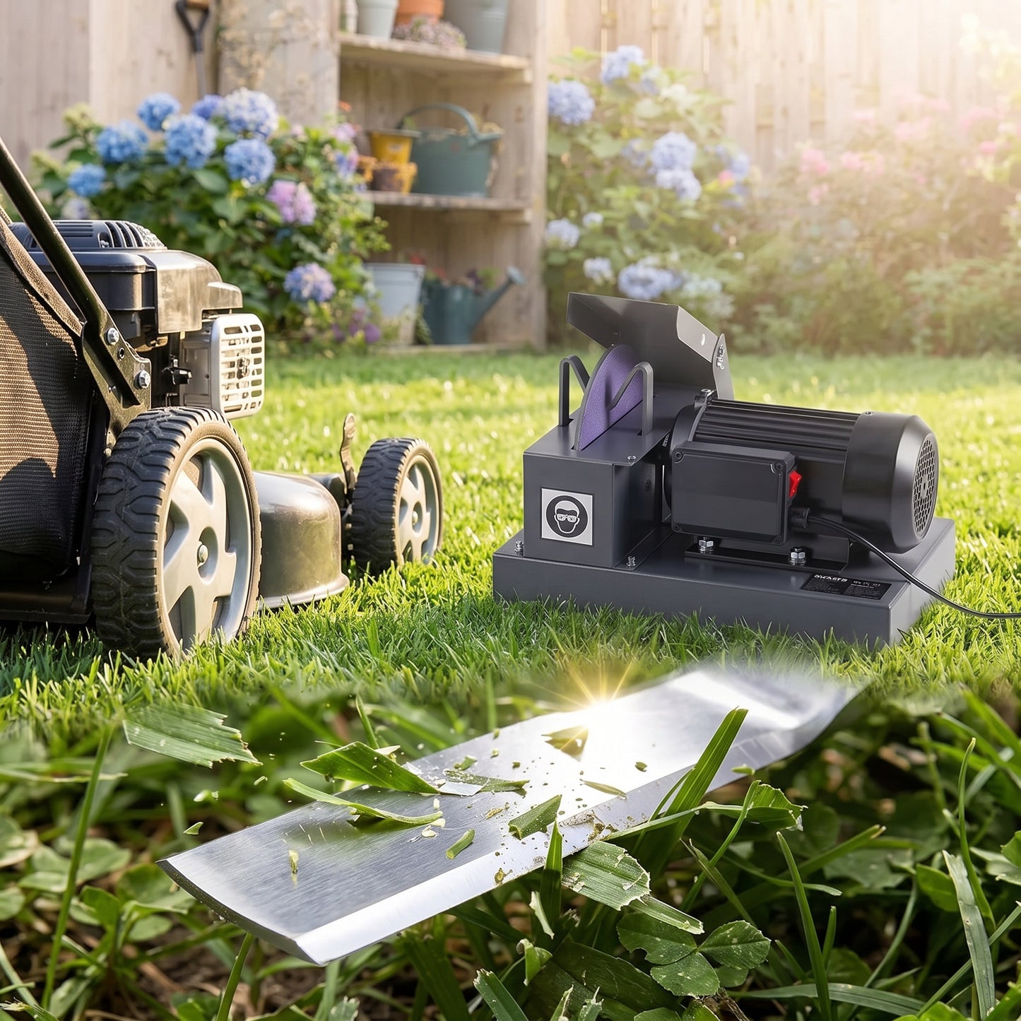 Lawnmower Blade Grinder Sharpener for Garden Use